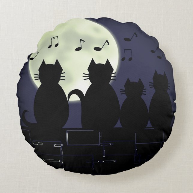 caterwauleren met maanlicht rond kussen (Voorkant)