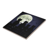 caterwauleren met maanlicht tegeltje (Zijkant)