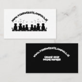 caterwaulering personaliseren visitekaartje (Voorkant / Achterkant)