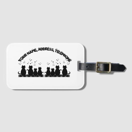 caterwauling Personalize , Luggage Tag  Bagagelabel (Voorkant (horizontaal))
