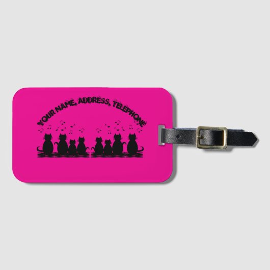 caterwauling Personalize , Luggage Tag  Bagagelabel (Voorkant (horizontaal))