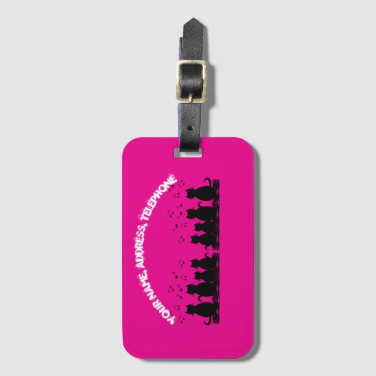 caterwauling Personalize , Luggage Tag  Bagagelabel (Voorkant (verticaal))