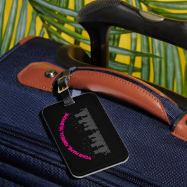 caterwauling Personalize , Luggage Tag  Bagagelabel