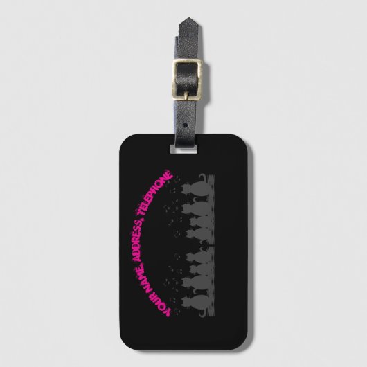 caterwauling Personalize , Luggage Tag  Bagagelabel (Voorkant (verticaal))
