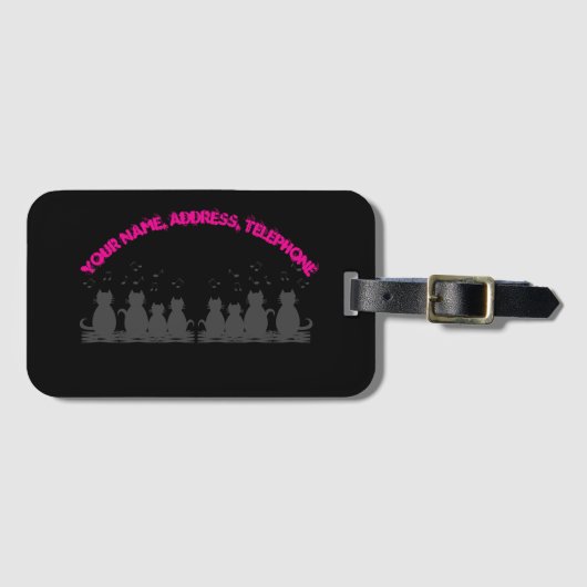 caterwauling Personalize , Luggage Tag  Bagagelabel (Voorkant (horizontaal))