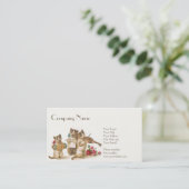 Caterwauling Visitekaartje 3,5" x 2", 100 pack (Staand voorkant)