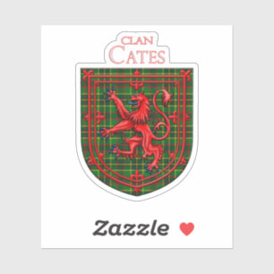 Cates Hunting Tartan Scottish Pset Sticker