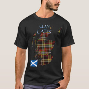 Cates Scottish Clan Tartan Schotland T-shirt