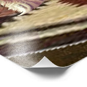 CATFIGHT IN A TEEPEE FOTO AFDRUK (Hoek)