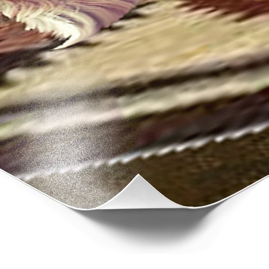 CATFIGHT IN A TEEPEE FOTO AFDRUK (Hoek)