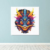 Catfish Beautiful Pop Art Canvas Afdruk (Insitu (Houten vloer))
