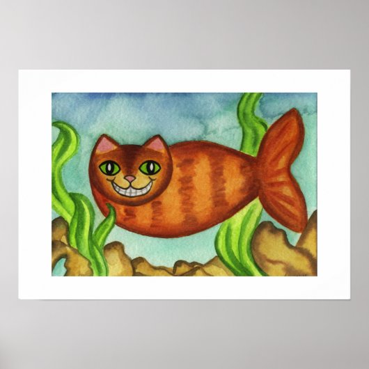Catfish Cat Fish Poster Print (Voorkant)