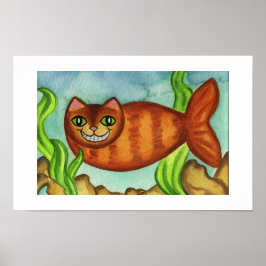 Catfish Cat Fish Poster Print (Voorkant)