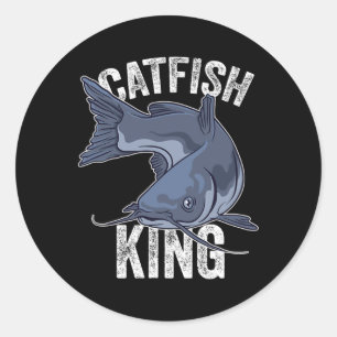 Catfish Catfish Gevist Ronde Sticker