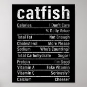 Catfish Feiten Grappig Gevist Lover Catfishing Gra Poster (Voorkant)