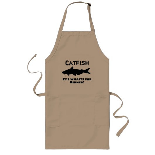 Catfish Het is wat voor diner is Lang Schort (Voorkant)