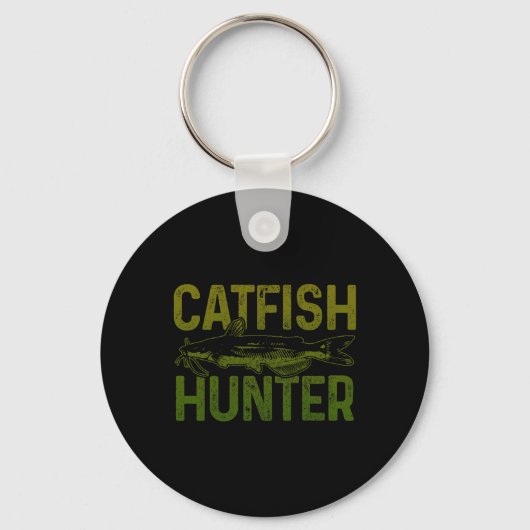 Catfish Hunter Catfish Fishing Gift Sleutelhanger (Voorkant)