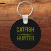 Catfish Hunter Catfish Fishing Gift Sleutelhanger (Voorkant)