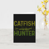 Catfish Hunter Catfish Gevist Gift Kaart (Gele Bloem)