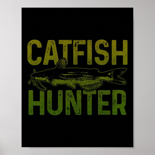 Catfish Hunter Catfish Gevist Gift Poster (Voorkant)