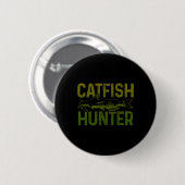 Catfish Hunter Catfish Gevist Gift Ronde Button 5,7 Cm (Voorkant /achterkant)