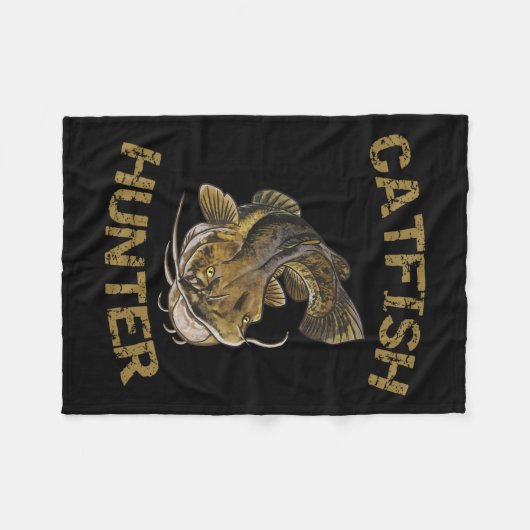 Catfish Hunter Catfish voor Catfish Fisherman Fleece Deken (Voorkant (Horizontaal))