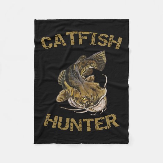 Catfish Hunter Catfish voor Catfish Fisherman Fleece Deken (Voorkant)
