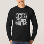 Catfish Hunter River Vist Catfish Angler Lov T-shirt (Voorkant)