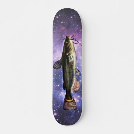 Catfish in Deep Space Persoonlijk Skateboard (Voorkant)