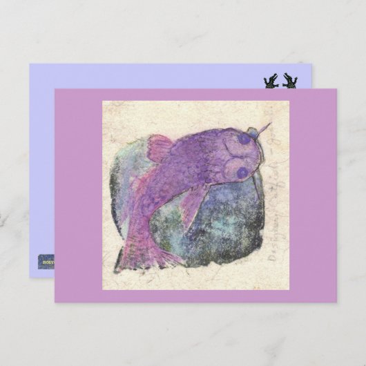 catfish is springlevend briefkaart (Voorkant / Achterkant)