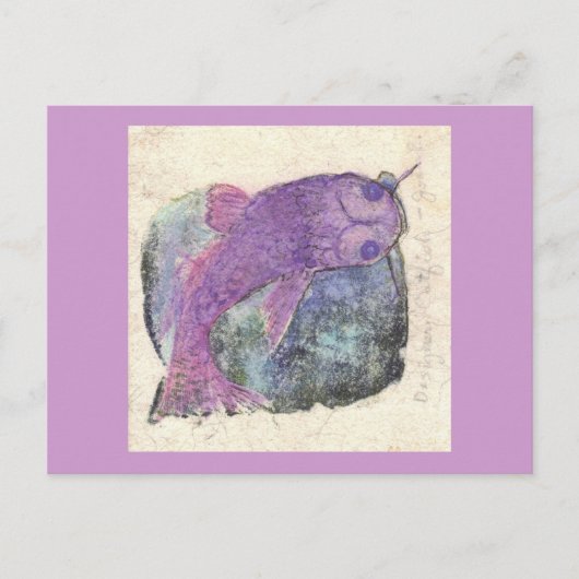 catfish is springlevend briefkaart (Voorkant)