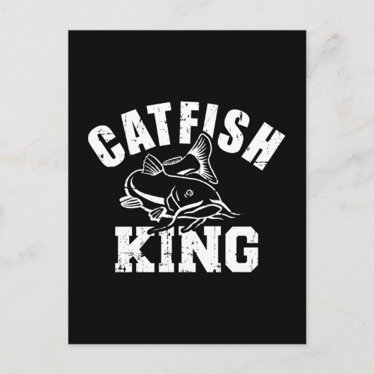 Catfish King Vist Briefkaart (Voorkant)