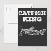 Catfish King Vist Fish Lover Fish Hook Angler Briefkaart (Voorkant / Achterkant)