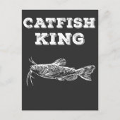 Catfish King Vist Fish Lover Fish Hook Angler Briefkaart (Voorkant)