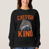 Catfish King Vist Grafisch Trui (Voorkant)
