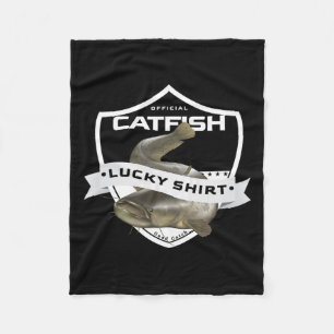 Catfish Lucky Shirt Grappige Accessoires voor Catf Fleece Deken