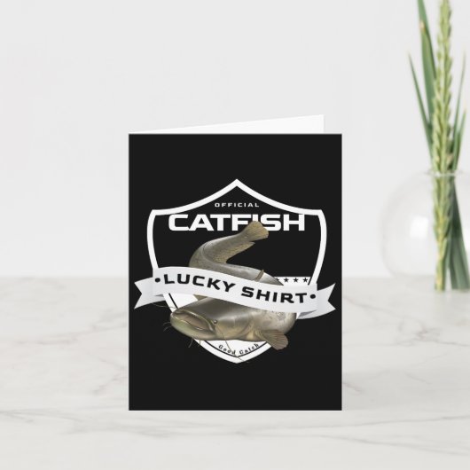 Catfish Lucky Shirt Grappige Accessoires voor Catf Kaart (Voorkant)