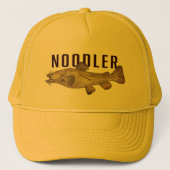 Catfish Noodler Trucker Hat Trucker Pet (Voorkant)