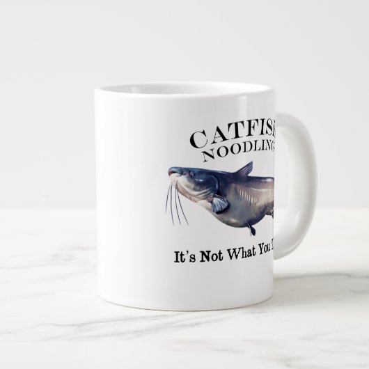 Catfish Noodling Het is niet wat je denkt Grote Koffiekop (Voorkant rechts)