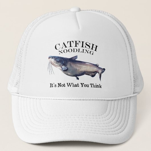 Catfish Noodling Het is niet wat je denkt Trucker Pet (Voorkant)