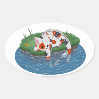 catfish ovale sticker