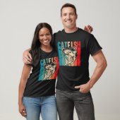 Catfish Retro Catfishing Freshwater Fishing Fisher T-shirt (Unisex)