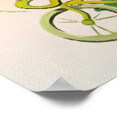 Catfish Rijden op een fiets Warme achtergrond Poster (Hoek)