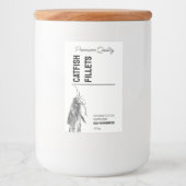 Catfish visfilets Productlabel Voedselcontainer Etiket (Voorkant)