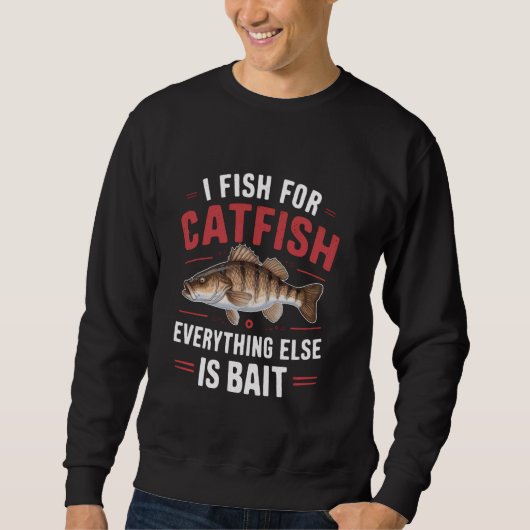Catfish Vist Fish Catfish Hunter Whisperer Mannen Trui (Voorkant)