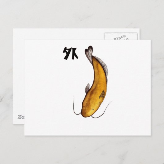 Catfish Void Briefkaart (Voorkant / Achterkant)