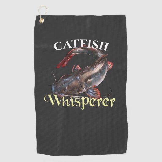 Catfish Whisperer Dark Geviste handdoek (Voorkant)