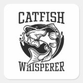 Catfish Whisperer Vierkante Sticker (Voorkant)