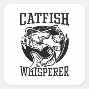Catfish Whisperer Vierkante Sticker