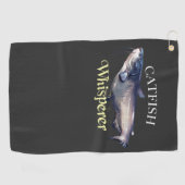 Catfish Whisperer Vissen dowel Golfhanddoek (Horizontaal)